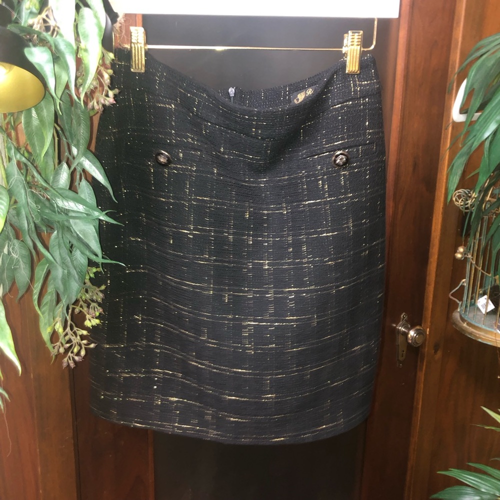 Black Knee-Length Pencil Skirt for Work